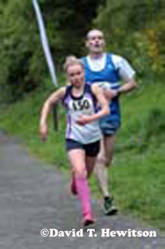 Mahony first woman in the George Ogle Memorial Race, Rowlands Gill.